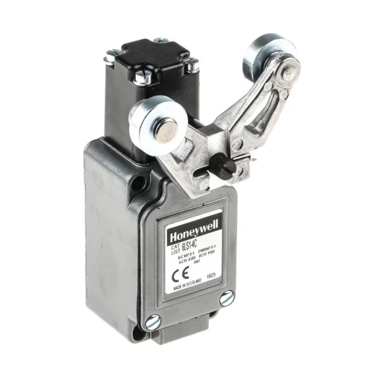 Honeywell Technologies LS Series Fork Roller Lever Limit Switch, SPDT, IP67, Die Cast Zinc Housing, 240V AC, 6A 6LS1-4C