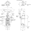 Honeywell Technologies LS Series Fork Roller Lever Limit Switch, SPDT, IP67, Die Cast Zinc Housing, 240V AC, 6A 6LS1-4C