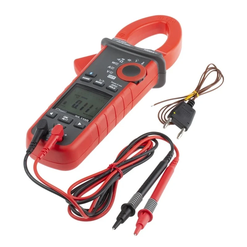RS PRO Power Clamp Meter, 1000 A DC/AC, 1000 V DC, 999.9 V AC, CAT III, CAT IV Non-Contact Voltage Detector 158B