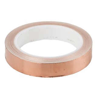 3M Conductive Metallic Tape Copper Foil Acrylic Adhesive 19.1mm x 16.5m 155°C Max 1181-19