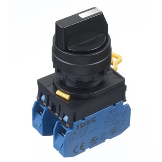 Idec Spring Return Selector Switch DPST 3 Positions 22mm Cutout Diameter YW1S-33E20
