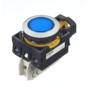 Idec CW Series Illuminated Blue LED Push Button Switch Panel Mount 22 mm Cutout IP66 24V CW4P-1EQ4S