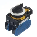 Idec Spring Return Selector Switch DPST 22mm Cutout Diameter 3 Positions CW4S-31E20