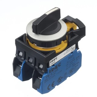 Idec Spring Return Selector Switch DPST 22mm Cutout Diameter 3 Positions CW4S-31E20