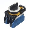 Idec Spring Return Selector Switch DPST 22mm Cutout Diameter 3 Positions CW4S-31E20