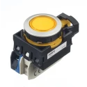 Idec CW Series Illuminated Push Button Switch Yellow LED Momentary Panel Mount 22 mm Cutout SPST IP65 24V CW4L-M1E10Q4Y