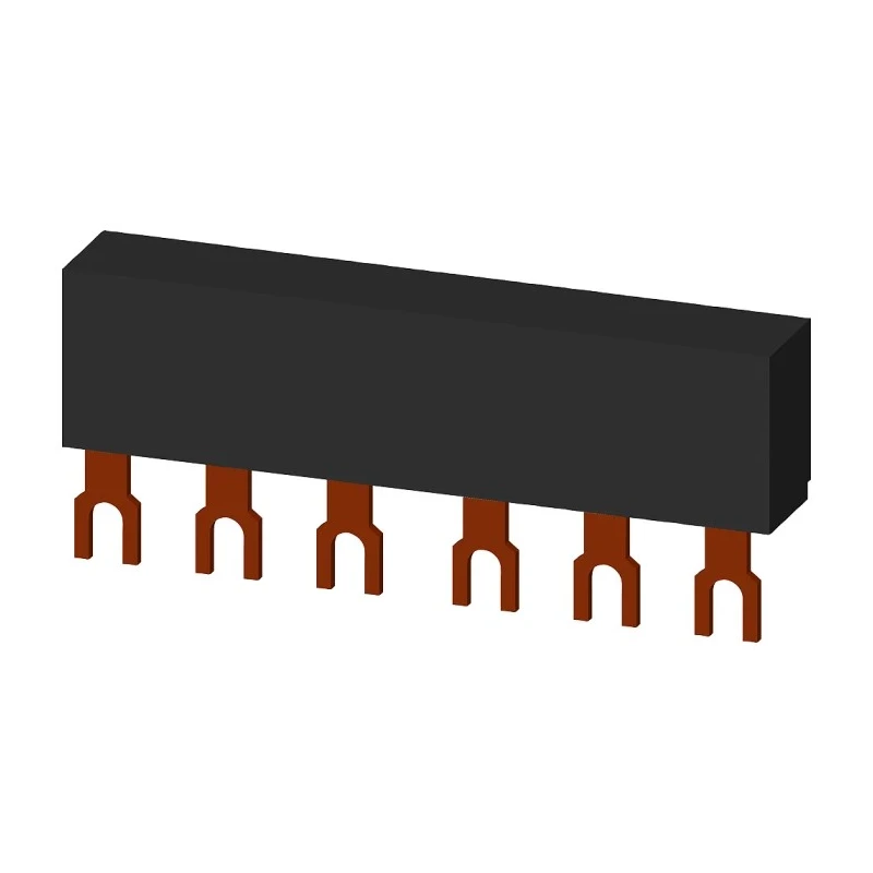 Siemens SIRIUS 3 Phase Busbar 690 V Rated Operational Voltage 63A Current Rating 45 mm Pitch 3RV1915-1AB