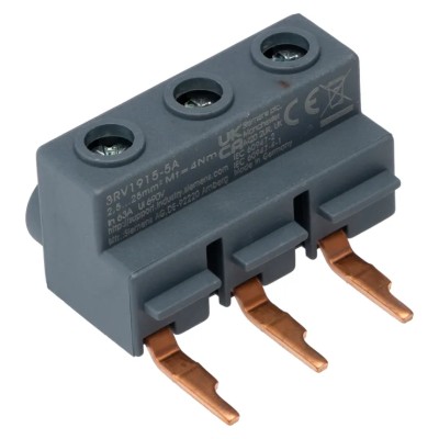 Siemens Terminal 3-Phase Supply Accessory 3RV1 Series 63A 690V 24x44x25mm 3RV1915-5A