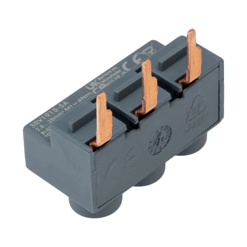 Siemens Terminal 3-Phase Supply Accessory 3RV1 Series 63A 690V 24x44x25mm 3RV1915-5A