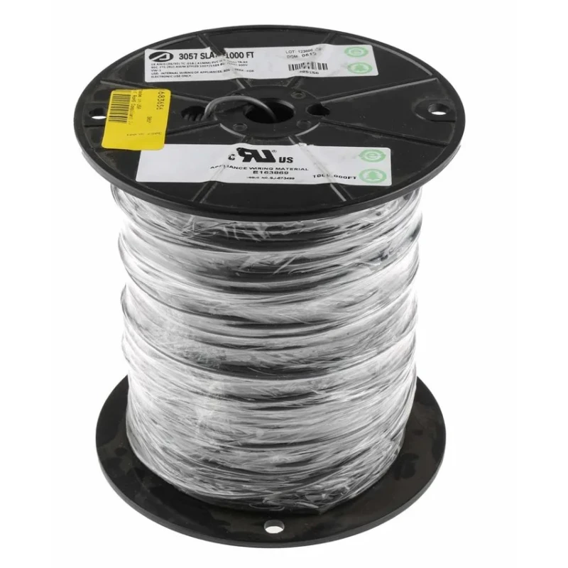 Alpha Wire Hook Up Wire PVC Series Grey 16 AWG 26x0.25mm Core Strands 305m 300V Flame Retardant Hookup Wire 3057 SL001