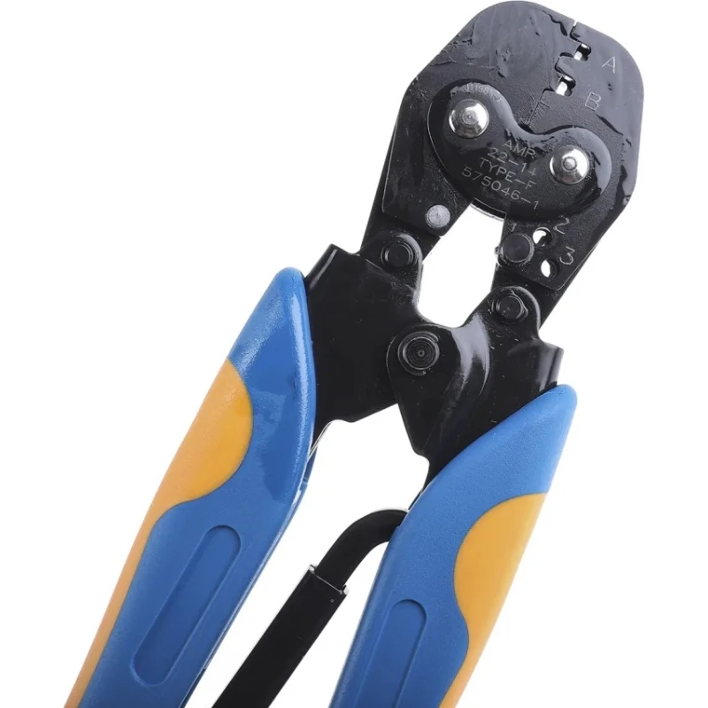 TE Connectivity CERTI-CRIMP Premium Grade Double Action Hand Crimp Tool for FASTON 250 Crimp Terminal 575046-1