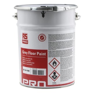 RS PRO Polyurethane Floor Paint in Hard Wearing Grey 5 L Tin 169-7684