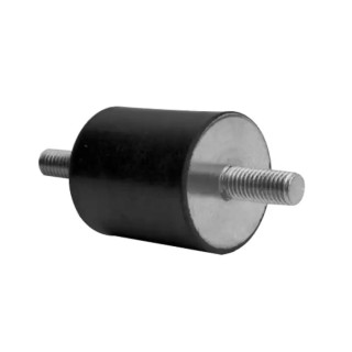 RS PRO M12 Anti-Vibration Mount Male to Male Bobbin Natural Rubber 213.36 kg Compression 60 mm OD 50 mm H 171-2587