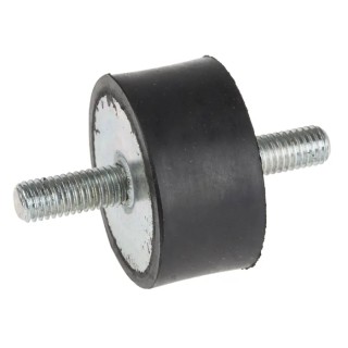 RS PRO M8 Anti-Vibration Mount Male to Male Bobbin Natural Rubber 40 mm OD 20 mm H 80.26 kg Compression 171-2581