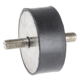 RS PRO Anti-Vibration Mount Male to Male Bobbin M16 Thread Size 100 mm OD 40 mm Height 726.56kg Compression Load 171-2589