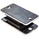 RS PRO Rectangular Anti-Vibration Mount Sandwich Type with 180 kg Compression, 108 mm Outside Diameter, 43 mm Height 171-2645