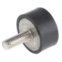 RS PRO M10 Anti-Vibration Mount Male to Female Bobbin, Natural Rubber, 139.04 kg Compression, 40 mm OD, 20 mm H 171-2605