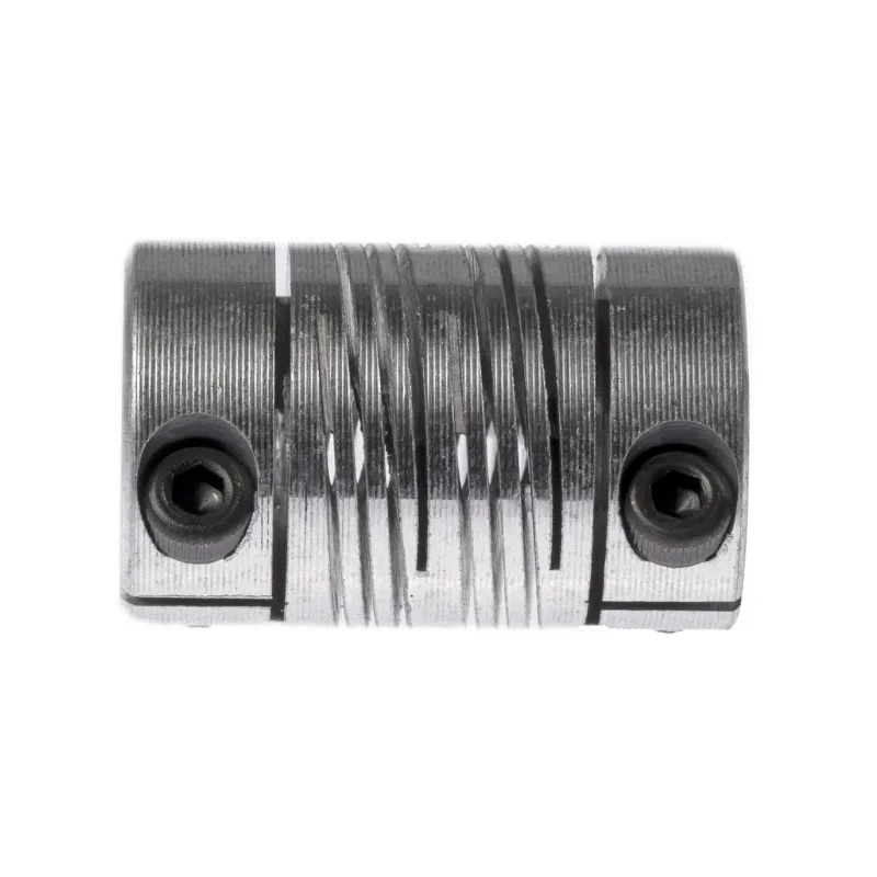 Huco Aluminium 15.9 mm OD 6 mm Bore Clamp Flexible Coupler 25.4 mm Length 707.16.2222