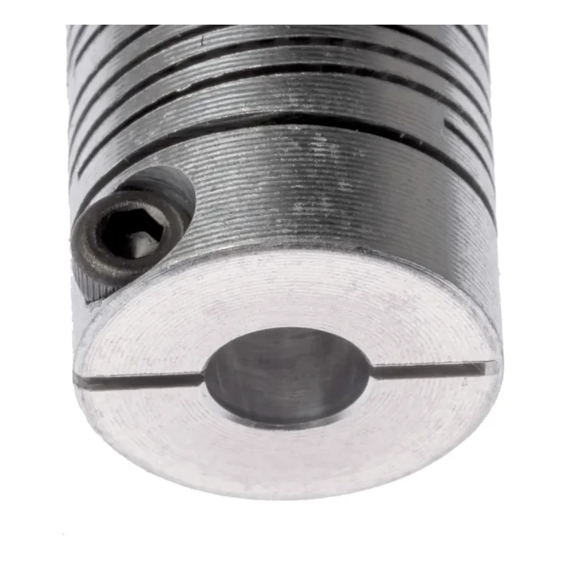Huco Aluminium 15.9 mm OD 6 mm Bore Clamp Flexible Coupler 25.4 mm Length 707.16.2222