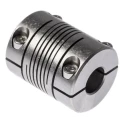 Huco Stainless Steel 3-Beam Clamp Flexible Coupler 25.4 mm OD 10 mm Bore 31.8 mm Length 721.25.3232