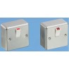 MK Electric Silver 1 Gang Metal Clad Light Switch 250V 20A K5212 ALM