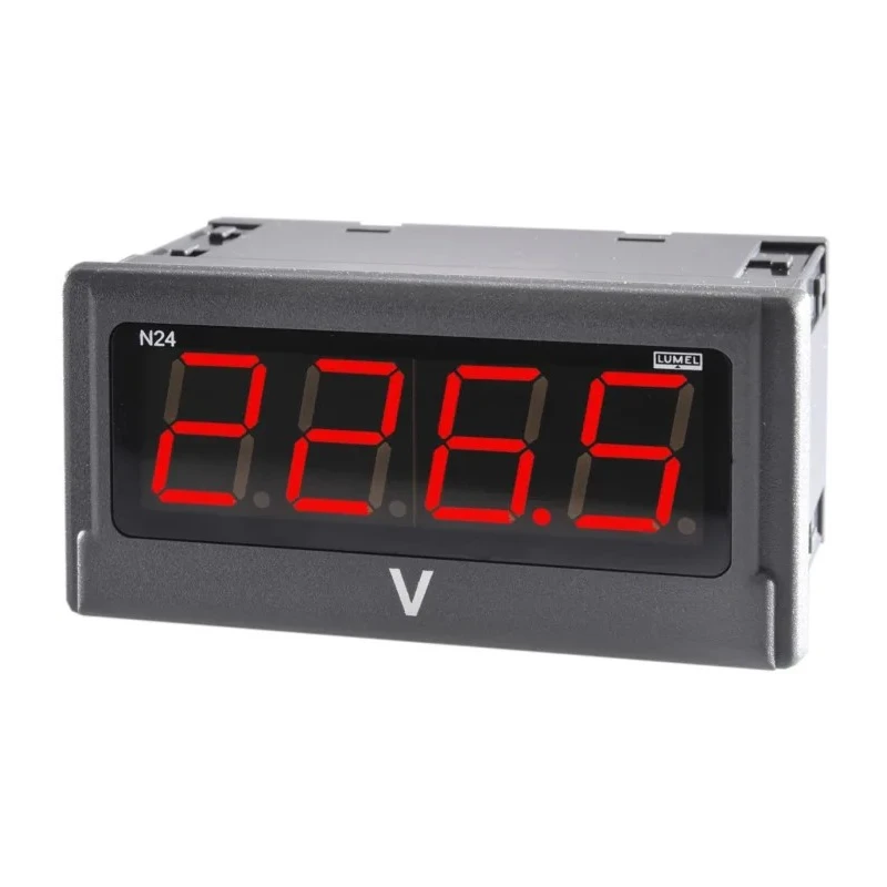 Lumel LED Digital Panel Multifunction Meter N24-S210000E0 for Voltage and Current Measurement 92mm x 45mm