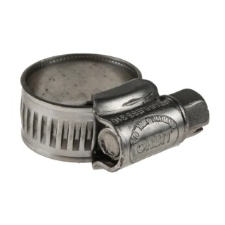 RS PRO 316 Stainless Steel Slotted Hex Hose Clip 12.3mm Band Width 11-16mm Inside Diameter 172-0593
