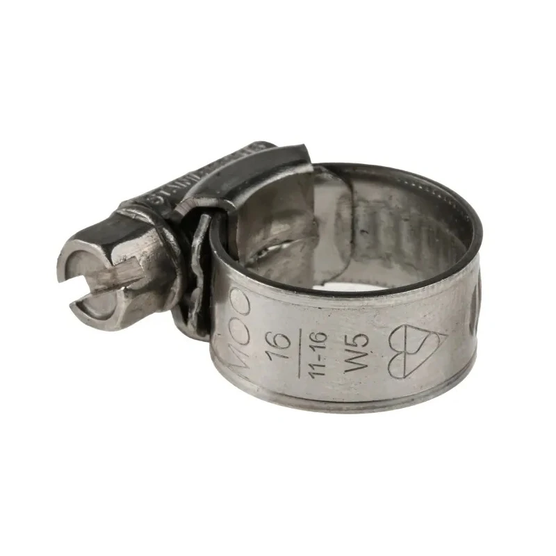 RS PRO 316 Stainless Steel Slotted Hex Hose Clip 12.3mm Band Width 11-16mm Inside Diameter 172-0593