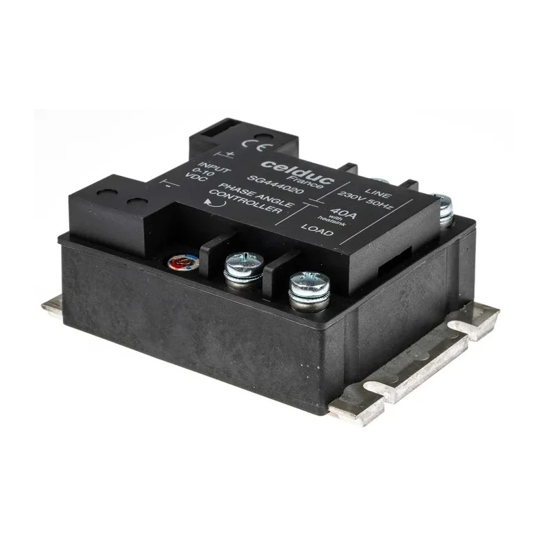 Celduc SG4 Series Solid State Relay, 40 A Load Current, DIN Rail Mount, 265 Vrms Load Voltage, 10V dc Control SG444020