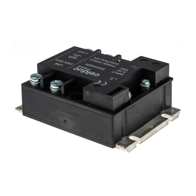 Celduc SG4 Series Solid State Relay, 40 A Load Current, DIN Rail Mount, 265 Vrms Load Voltage, 10V dc Control SG444020