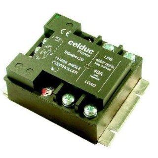 Celduc Solid State Relay DIN Rail Mount, 40 A Load, 265 Vrms Load, 5V Control SG444420