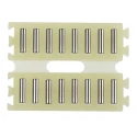 INA Double Flat Cage Assembly with 2.5 mm Roller Diameter, 9.8 mm Roller Length, 35 mm Assembly Width, 45 mm FF2535-ZW-0-2