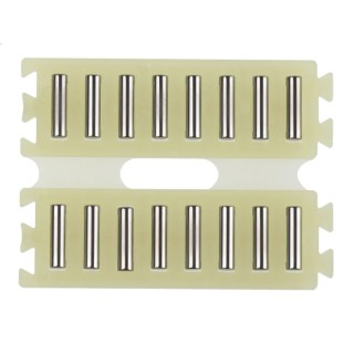 INA Double Flat Cage Assembly with 2.5 mm Roller Diameter, 9.8 mm Roller Length, 35 mm Assembly Width, 45 mm FF2535-ZW-0-2