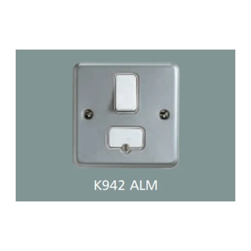 MK Electric 13A 1 Gang Switched Fused Spur Urea Moulded Thermoset 250V AC K942 ALM