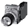 Siemens Metal IP69, IP67, IP66 Ronis Key Switch, SPDT 10A 2 Positions Latching 3SU1150-4BF11-1FA0