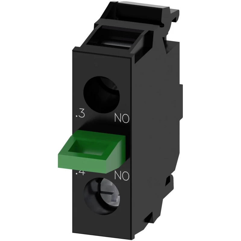 Siemens SIRIUS ACT 3SU14 Series Contact Block, 500 V AC, 500 V DC, 1 NO, Screw Terminal 3SU1400-2AA10-1LA0