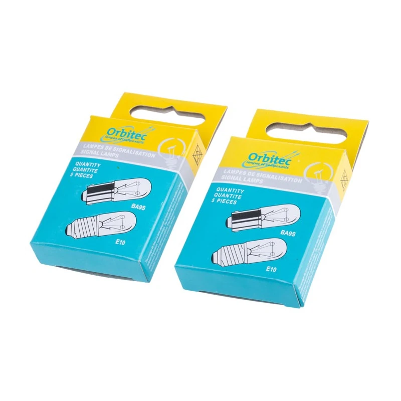 Orbitec BA9S Indicator Light Clear Lens 24V 50mA 1000 Hours Lifespan BA9S