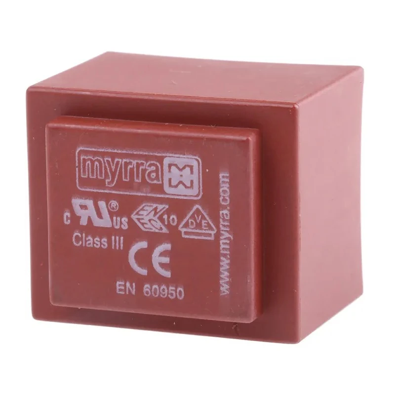 Myrra 2 x 12 V AC 2 Output PCB Transformer 2VA, Isolation Voltage 4kV, Certified 44129