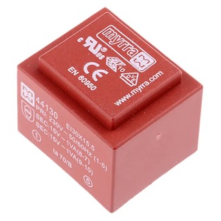 Myrra Professional Safety 15 V ac 2 Output Through Hole PCB Transformer 2 VA 44130
