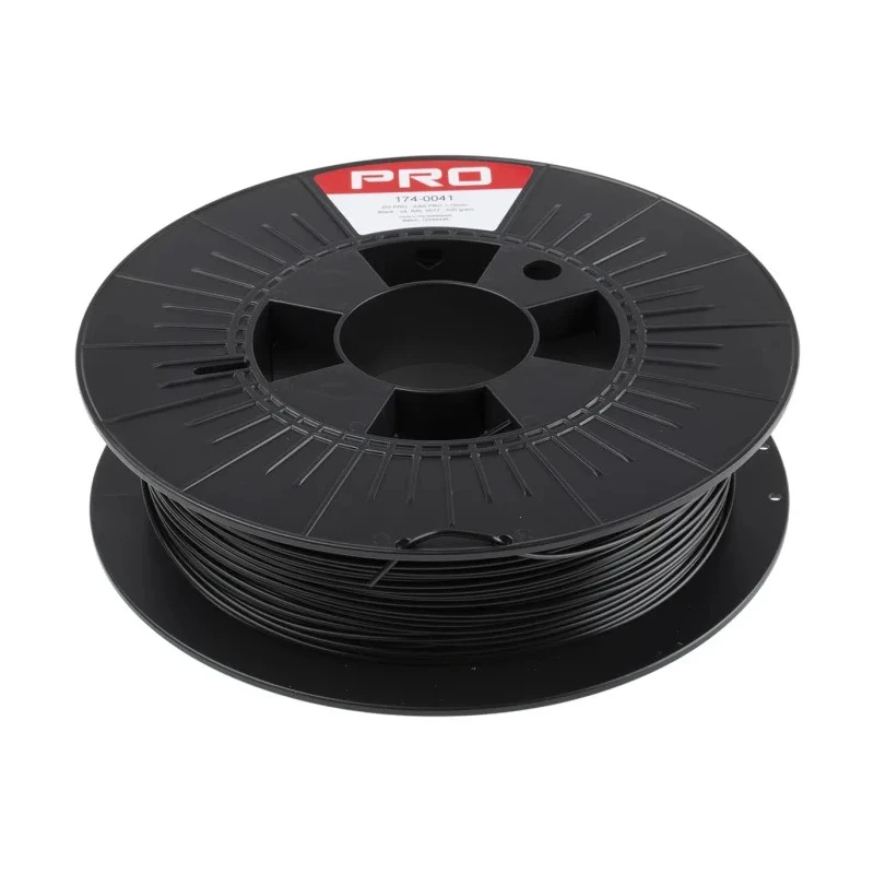 RS PRO 1.75 mm Black ASA 3D Printer Filament, 500 g 174-0041