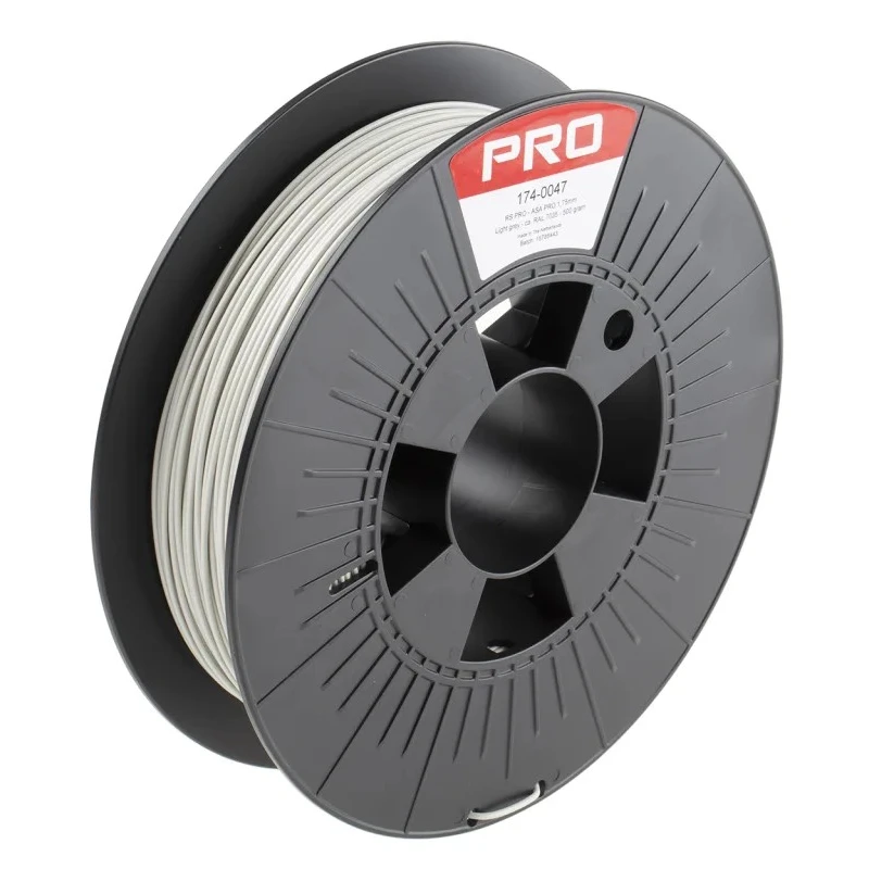 RS PRO 1.75 mm Grey ASA 3D Printer Filament, 500 g 174-0047