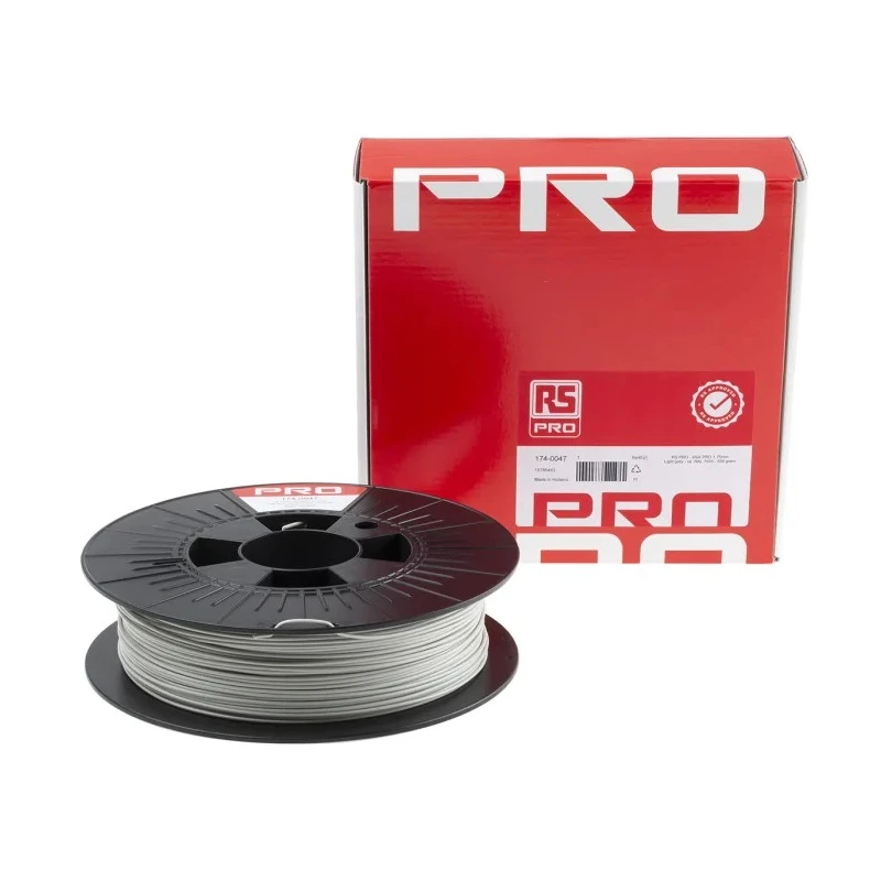 RS PRO 1.75 mm Grey ASA 3D Printer Filament, 500 g 174-0047
