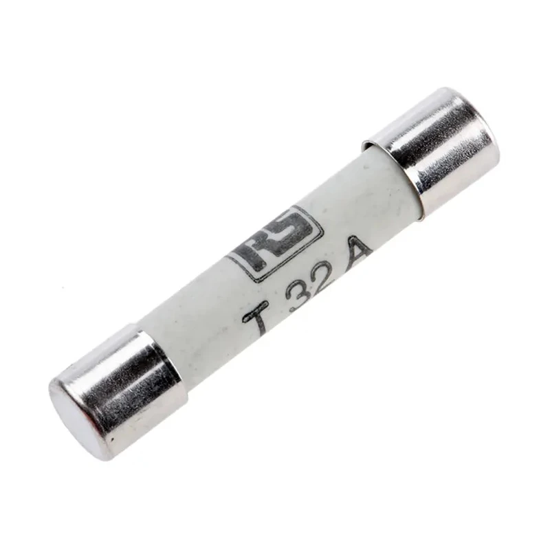 RS PRO 32A T Ceramic Cartridge Fuse 6.3 x 32 mm, Time Delay, 250V AC 247-4021