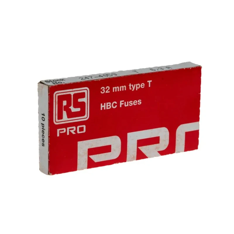 RS PRO 6.3A T Ceramic Cartridge Fuse, 6.3 x 32 mm, 500V AC, Time Delay, Ceramic Body 247-4059