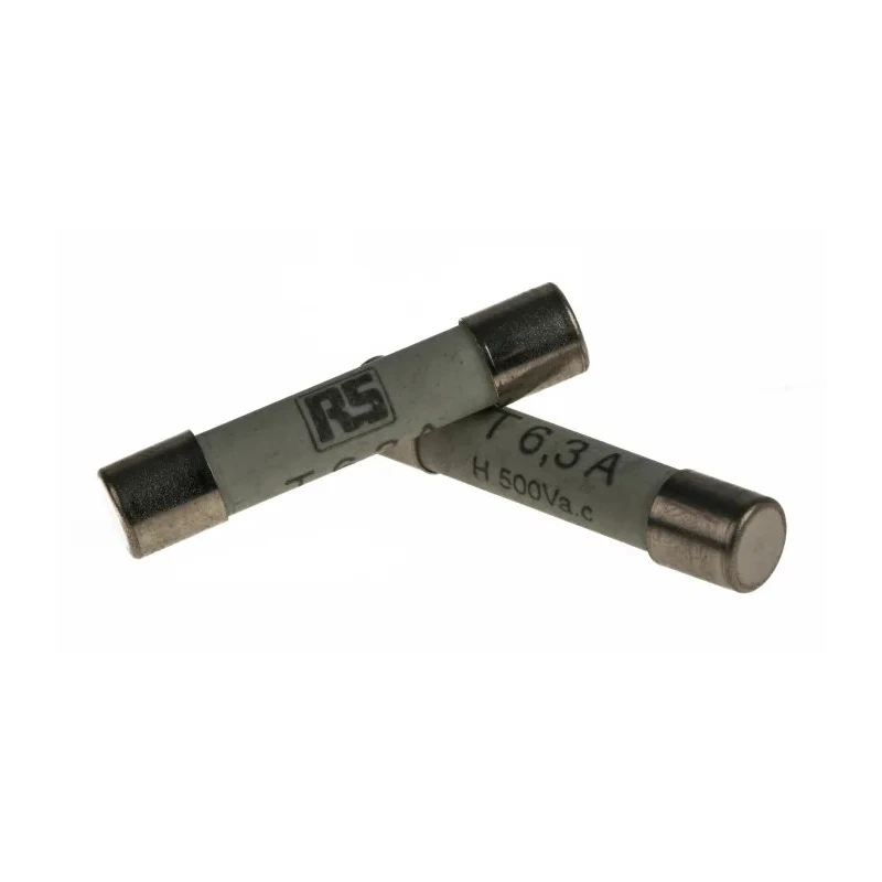 RS PRO 6.3A T Ceramic Cartridge Fuse, 6.3 x 32 mm, 500V AC, Time Delay, Ceramic Body 247-4059