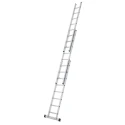 Zarges Aluminium 3 Sections Extension Ladder 6.65 m Closed Height 2.97 m Load Capacity 150 kg Model 44852