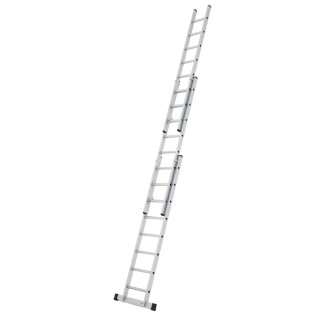 Zarges Aluminium 3 Sections Extension Ladder 6.65 m Closed Height 2.97 m Load Capacity 150 kg Model 44852