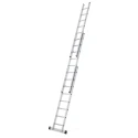 Zarges Aluminium 3 Sections Extension Ladder 6.65 m Closed Height 2.97 m Load Capacity 150 kg Model 44852