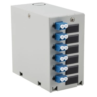 RS PRO 6 Port LC Single Mode Duplex Demarcation Box, 60 x 113 x 110 mm, RoHS Compliant 172-7329