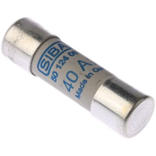 SIBA 40A Ceramic Cartridge Fuse 14 x 51 mm, 690V AC, Fast Acting URZ Series 50-124-06/40A